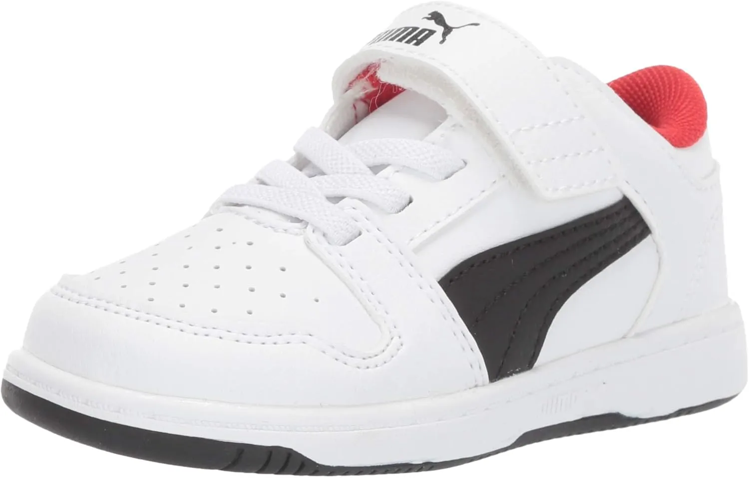 PUMA Unisex-Child Rebound Layup Hook and Loop Sneaker