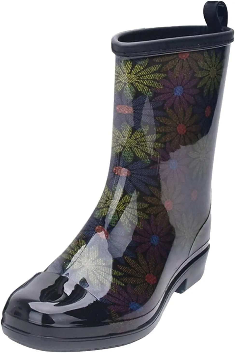 Rain Boots Women Knee High Mens Grounded Footwear Booties And Ankle Boot Heels Slip On Barefoot Shoes Womens Rain Boots Waterproof Platform Rubber Chelsea Boots