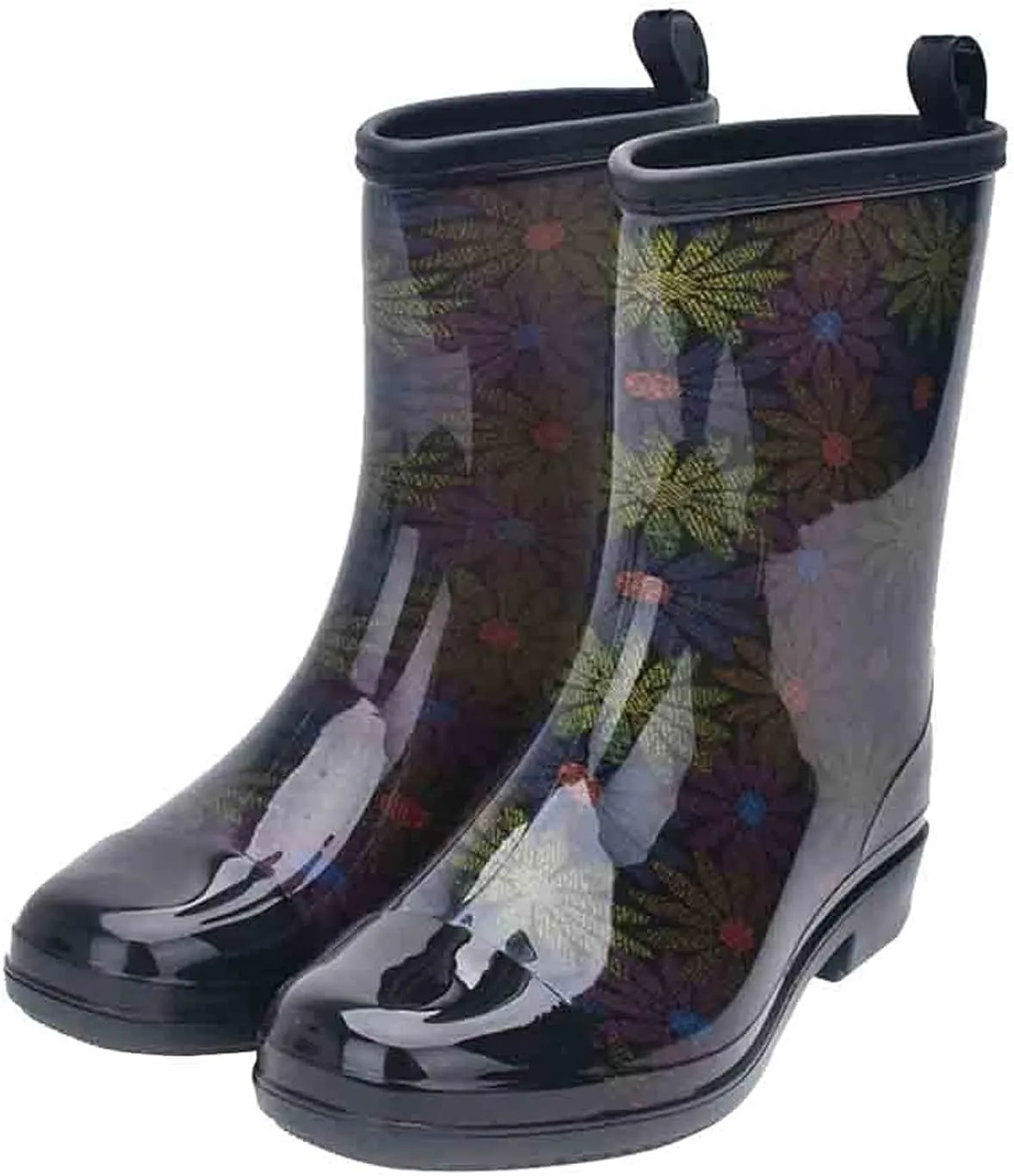Rain Boots Women Knee High Mens Grounded Footwear Booties And Ankle Boot Heels Slip On Barefoot Shoes Womens Rain Boots Waterproof Platform Rubber Chelsea Boots