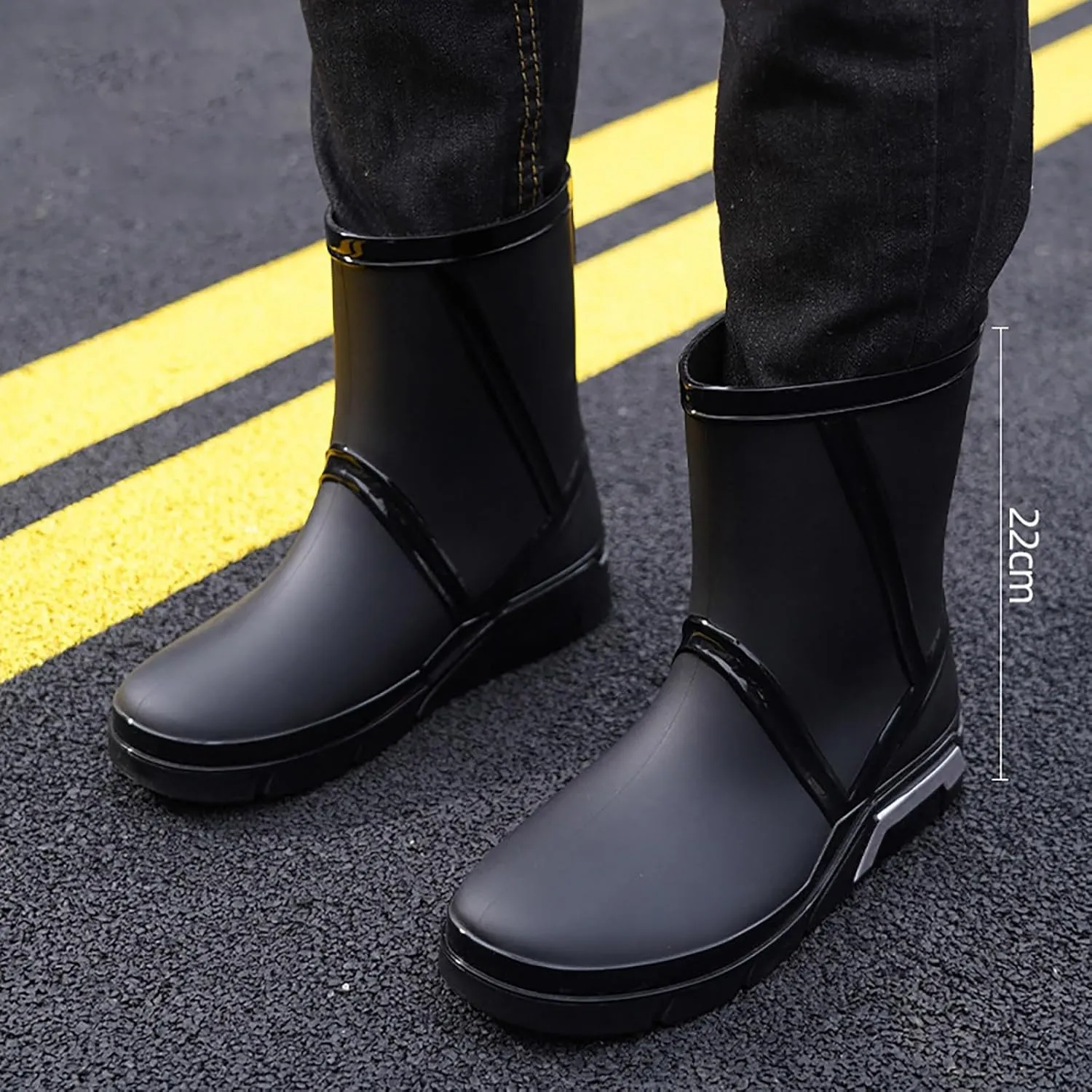 Rain Boots Women Tall Waterproof Mens Grounded Footwear Booties And Ankle Boot Heels Winter Barefoot Shoes Women's Rain Boots Waterproof Garden Shoes Rain Boots