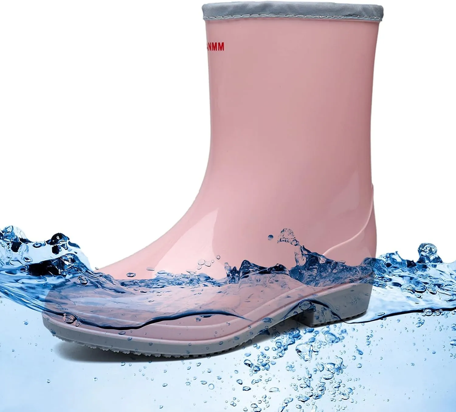 Rain Boots Women Tall Waterproof Mens Grounded Footwear Booties Work Barefoot Shoes Women's Rubber Rain Boots Waterproof & Anti-slip Womens Boots Fall 2024