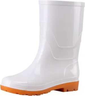 Rain Boots Women Women's Mid Calf Rain Boots Waterproof Rubber Boots Comfortable Garden Shoes Non Slip Rain Shoes