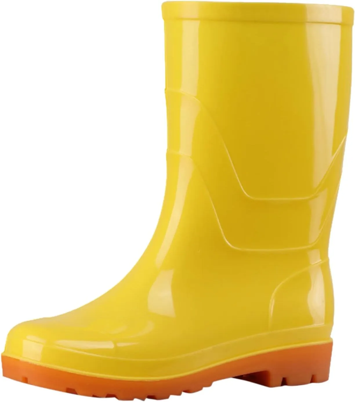 Rain Boots Women Women's Mid Calf Rain Boots Waterproof Rubber Boots Comfortable Garden Shoes Non Slip Rain Shoes