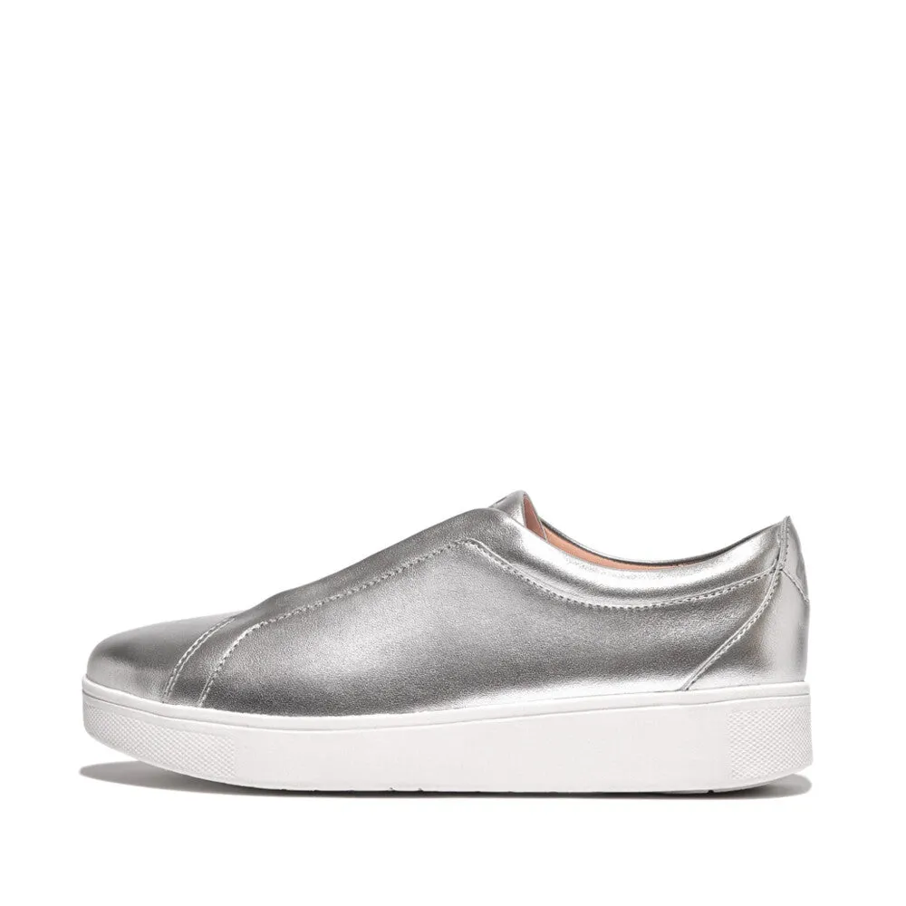 RALLY ELASTIC METALLIC LEATHER SLIP-ON SNEAKERS (Women)
