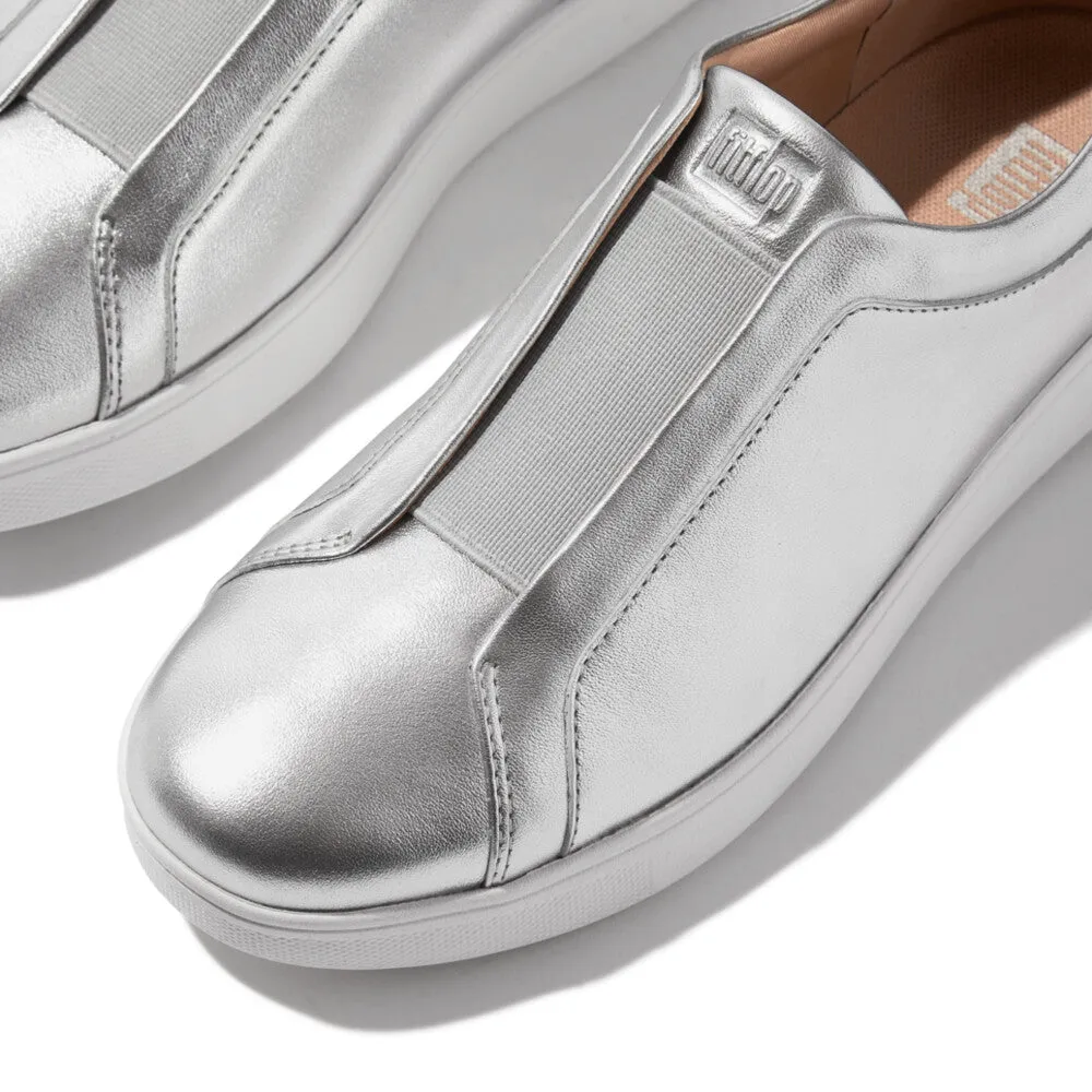 RALLY ELASTIC METALLIC LEATHER SLIP-ON SNEAKERS (Women)
