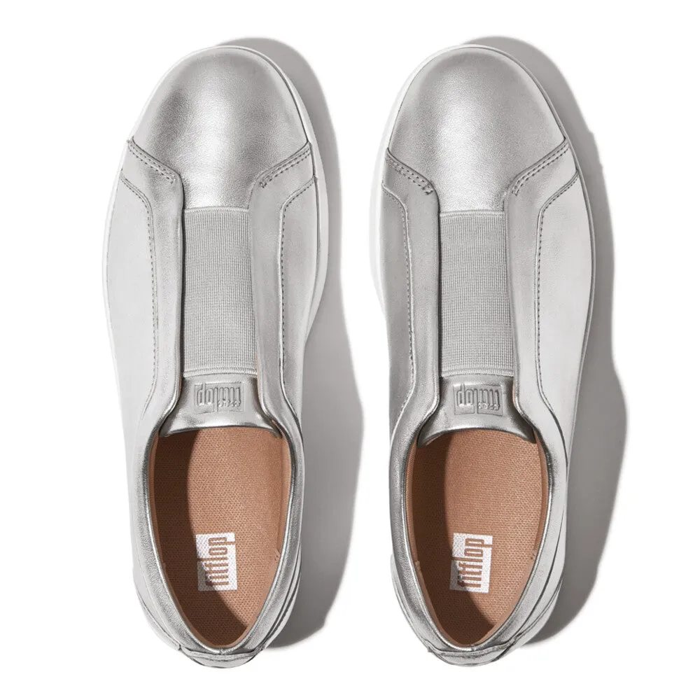 RALLY ELASTIC METALLIC LEATHER SLIP-ON SNEAKERS (Women)