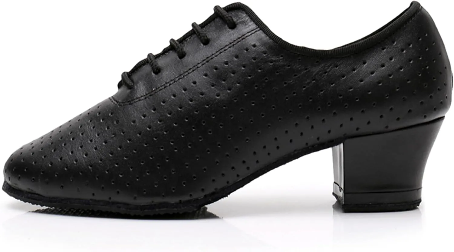 Salsa Heels for Women Lace-up Comfortable Ballroom Practice Dance Shoes Evening Pumps X2077