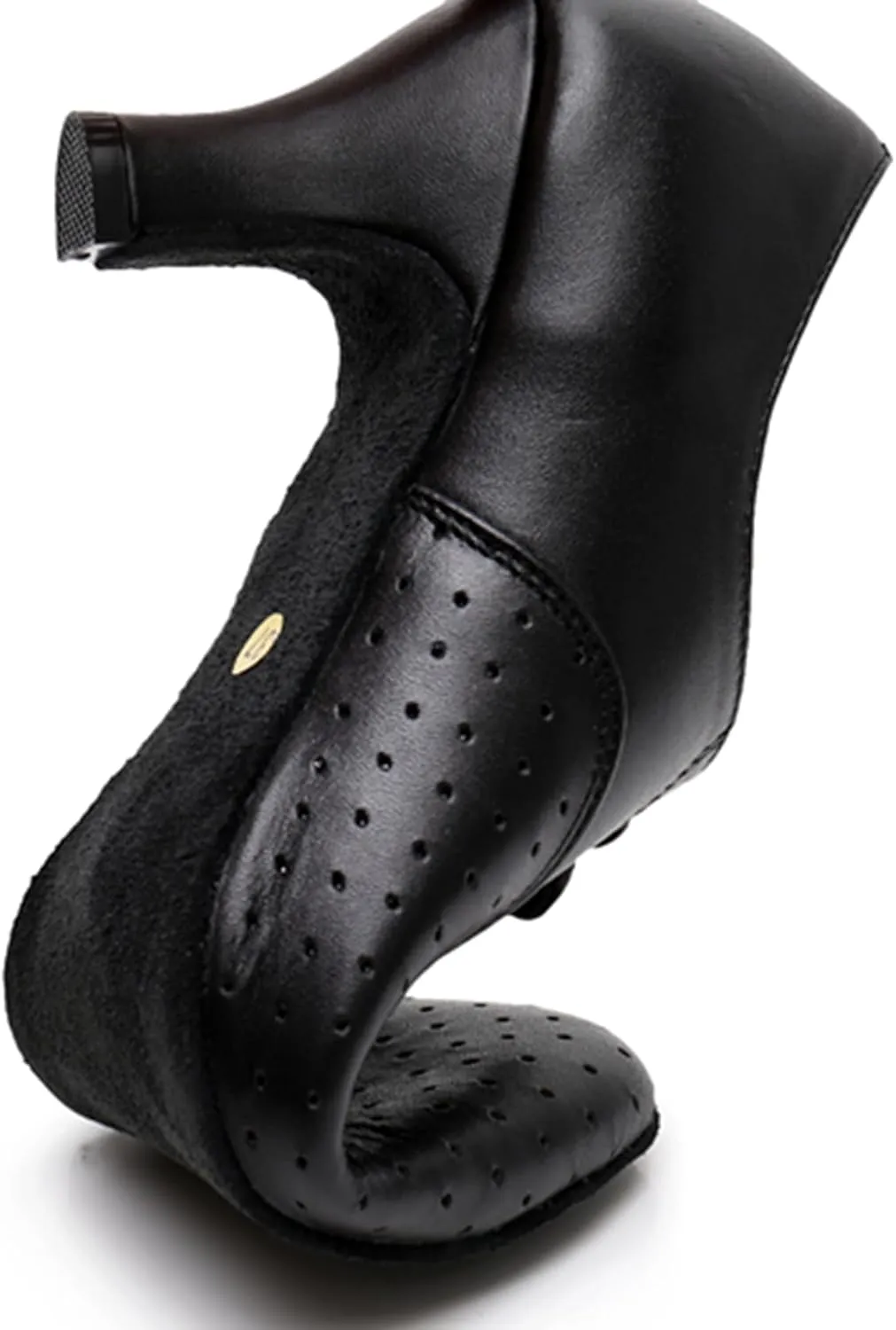 Salsa Heels for Women Lace-up Comfortable Ballroom Practice Dance Shoes Evening Pumps X2077