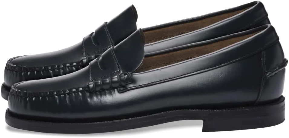 Sebago Women's Classic Dan Leather Penny Loafers  Hand-Sewn Slip-On Moccasins with Leather Sole & Timeless Design