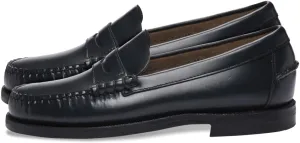 Sebago Women's Classic Dan Leather Penny Loafers  Hand-Sewn Slip-On Moccasins with Leather Sole & Timeless Design