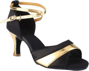 Soft Comfortable Latin Dance Shoes - Elegant Heels for Women - Fashion and Function Combined Black