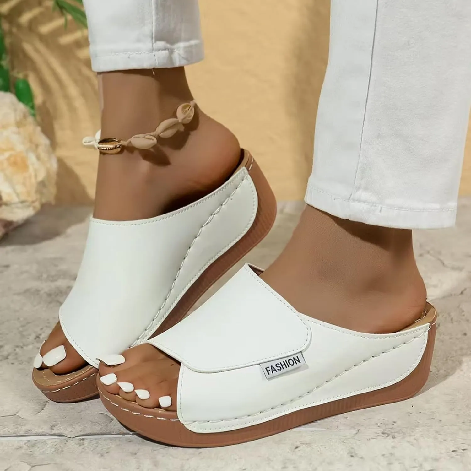 Wedge Sandals Women 2025 Open Toe Sandals Espadrilles Orthopedic Dressy Casual Boho Summer Beach Platform Sandals Women