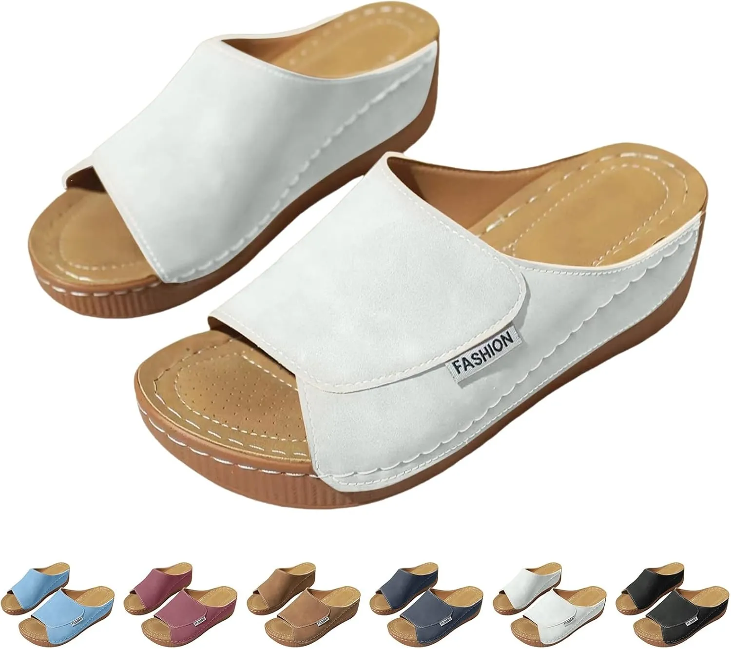 Wedge Sandals Women 2025 Open Toe Sandals Espadrilles Orthopedic Dressy Casual Boho Summer Beach Platform Sandals Women