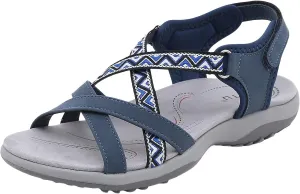 Women Hiking Walking Sport Sandal Open Toe Summer Casual Fashion Lightweight Comfortable Arch Support Athletic Camping Footwear Beach Outdoor Vacation Non Slip Sandals