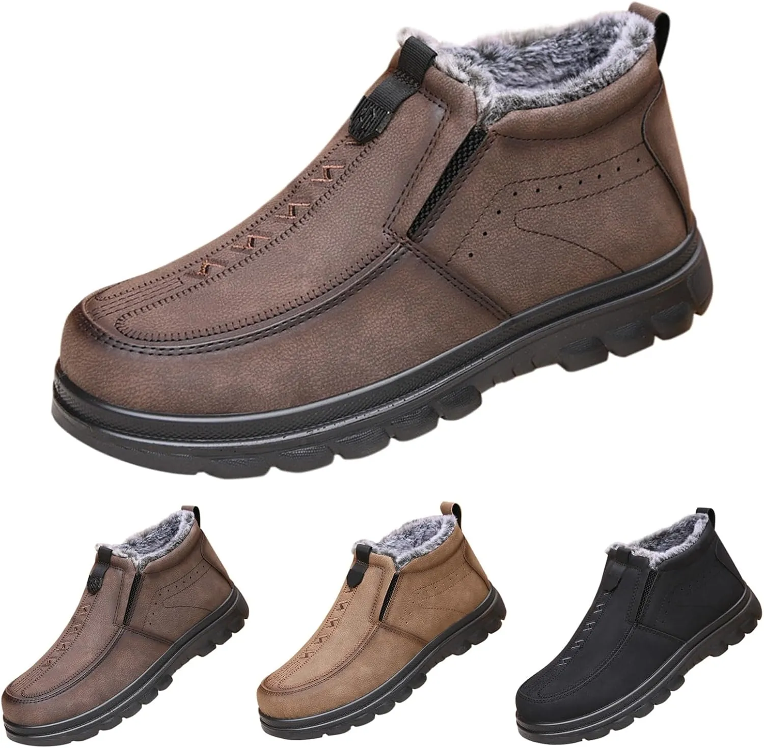 Women Snow Shoes Non-Slip Winter Walking Shoes For Men Plush Lined Hiking Boots Women aterproof Casual Shoes
