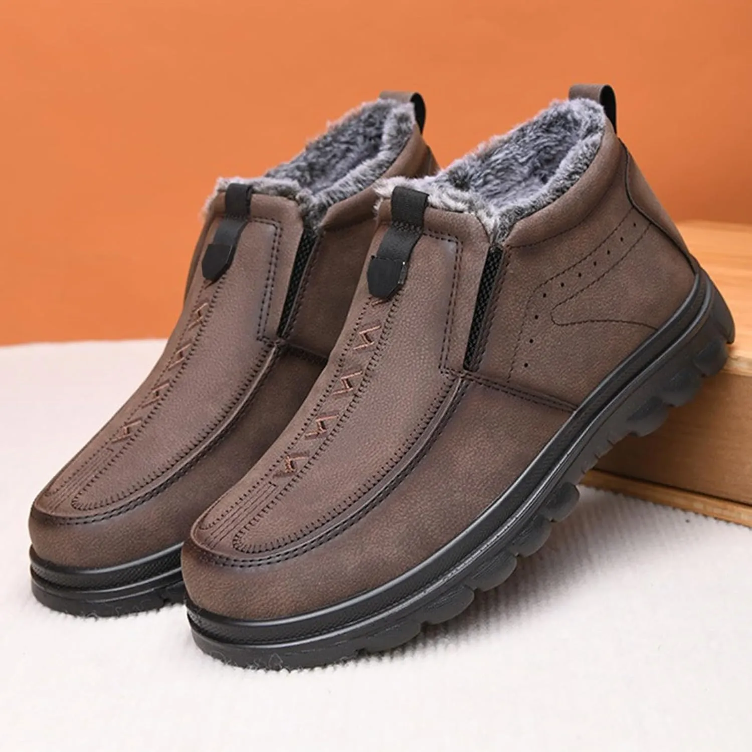 Women Snow Shoes Non-Slip Winter Walking Shoes For Men Plush Lined Hiking Boots Women aterproof Casual Shoes