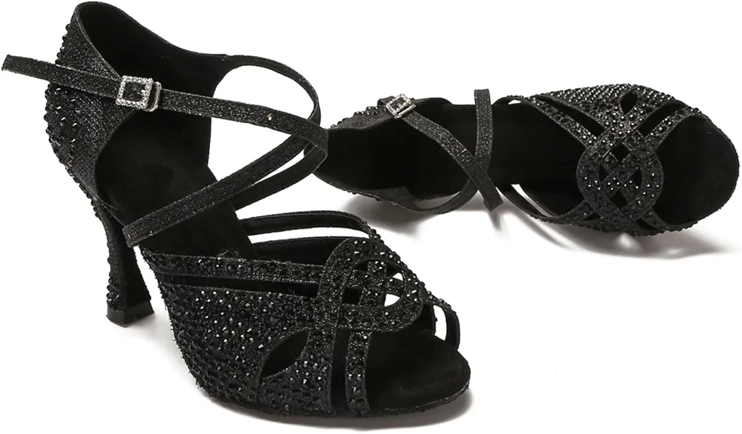 Women's Ballroom Dance Shoes - Tango Salsa Wedding Latin Heels, 10CM/3.9Inch Heel Height