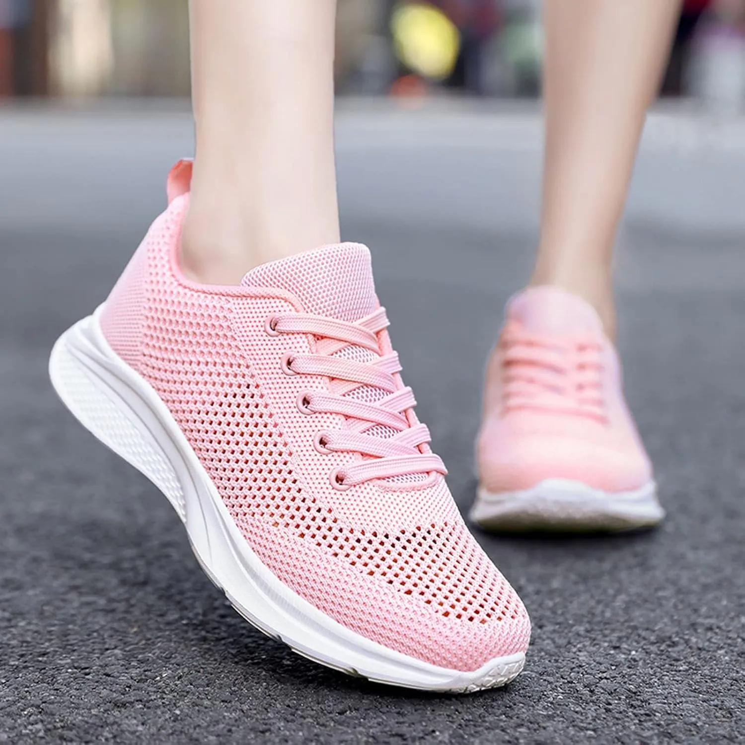 Women's Comfortable Walking Running Tennis Shoes Lace Up Womens Tennis Shoes Wide Width Men Casual Shoes Brown Sneakers Brown Tennis Shoe Trainers Shoe