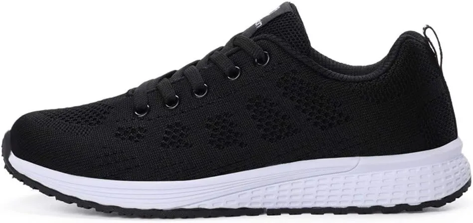 Womens Ladies Walking Running Shoes Slip On Lace-Up Tennis Shoes Womens Slip On Casual Tennis Shoes Walking Sneakers Red Tennis Shoe Cross Trainer Shoe