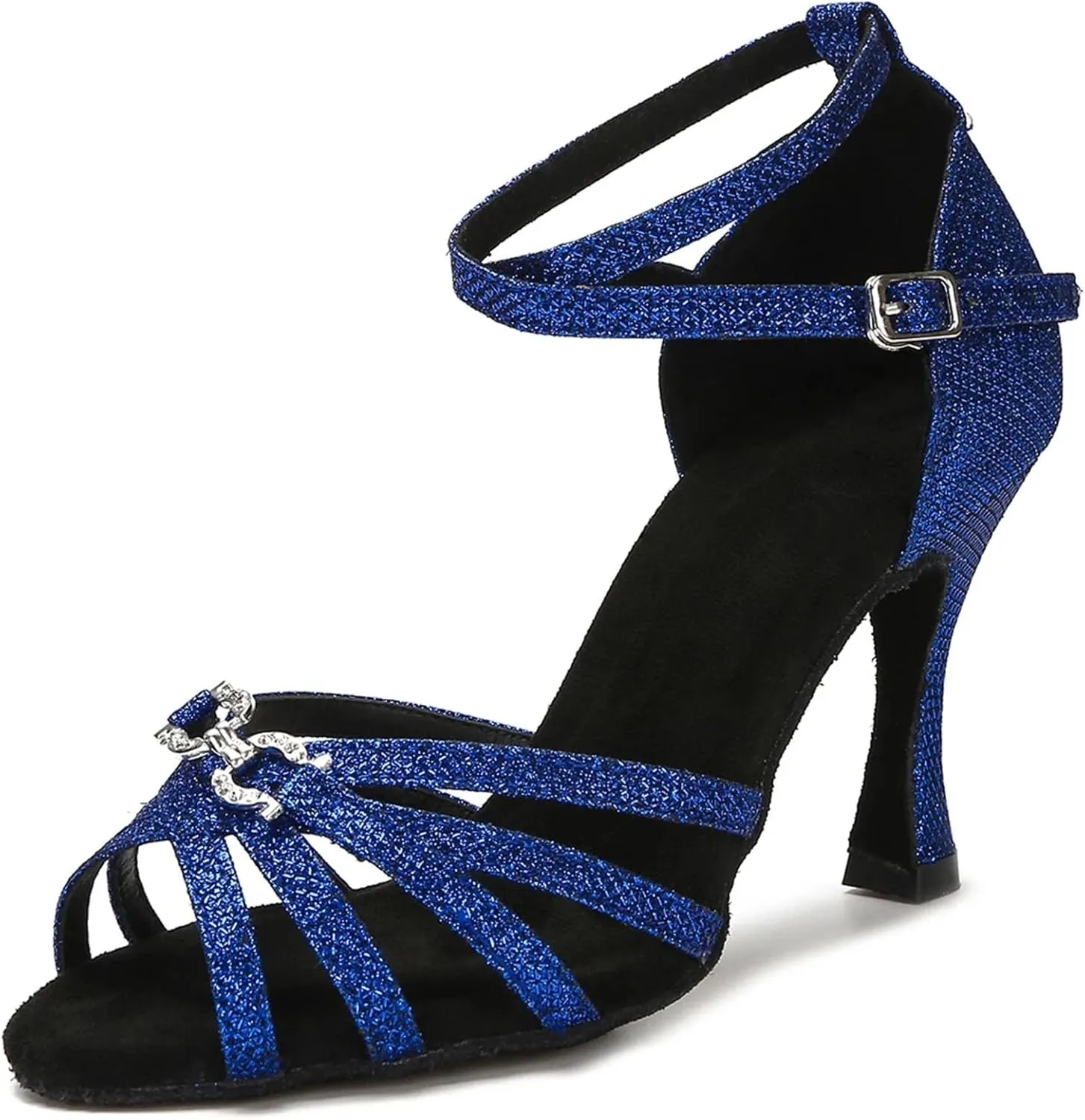 Women's Latin Dance Shoes - Tango Salsa Ballroom Wedding Party Heels, 10CM/3.9Inch Heel Height