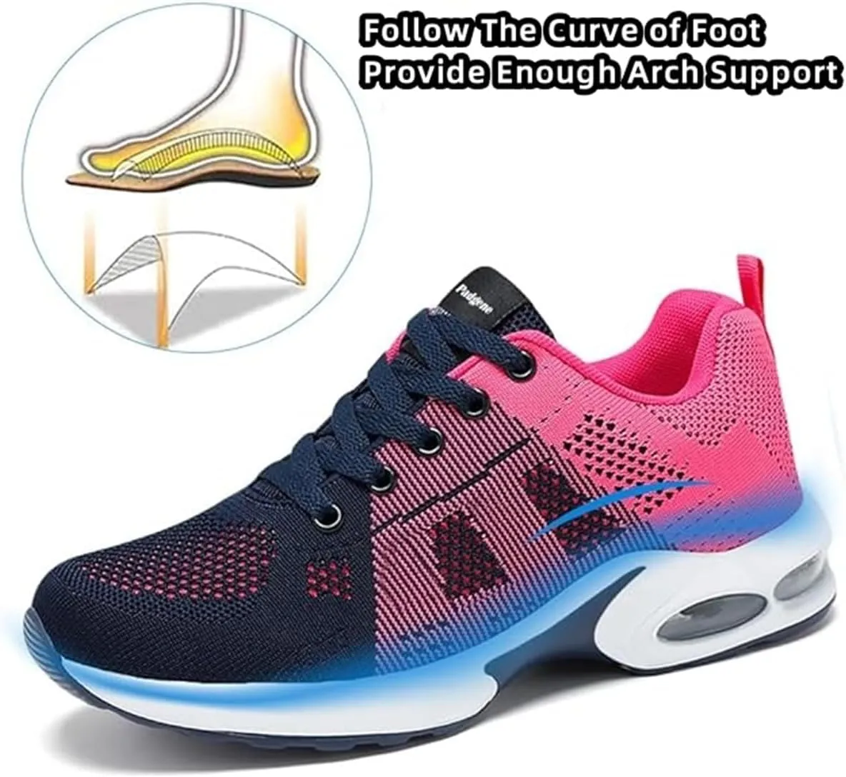 Womens Orthopedic Shoes Mesh Slip on Sneakers Zapatos Ortopdicos para Mujer Breathable for Plantar Fasciitis Relief
