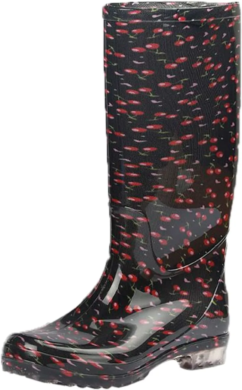 Womens Rain Boots Tall Waterproof Mens Grounded Footwear Black Bootie Boot Slip On Barefoot Shoes Packable Tall Rain Boots for Women Waterproof Mens Dress Boots