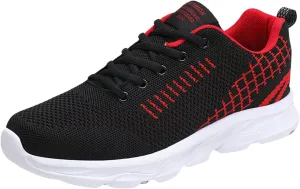 Womens Running Shoes Lightweight Breathable No Slip Tennis Shoes Womens Sports Black Casual Shoes Men's Fashion Sneakers Tennis Shoe Cross Trainer Shoe
