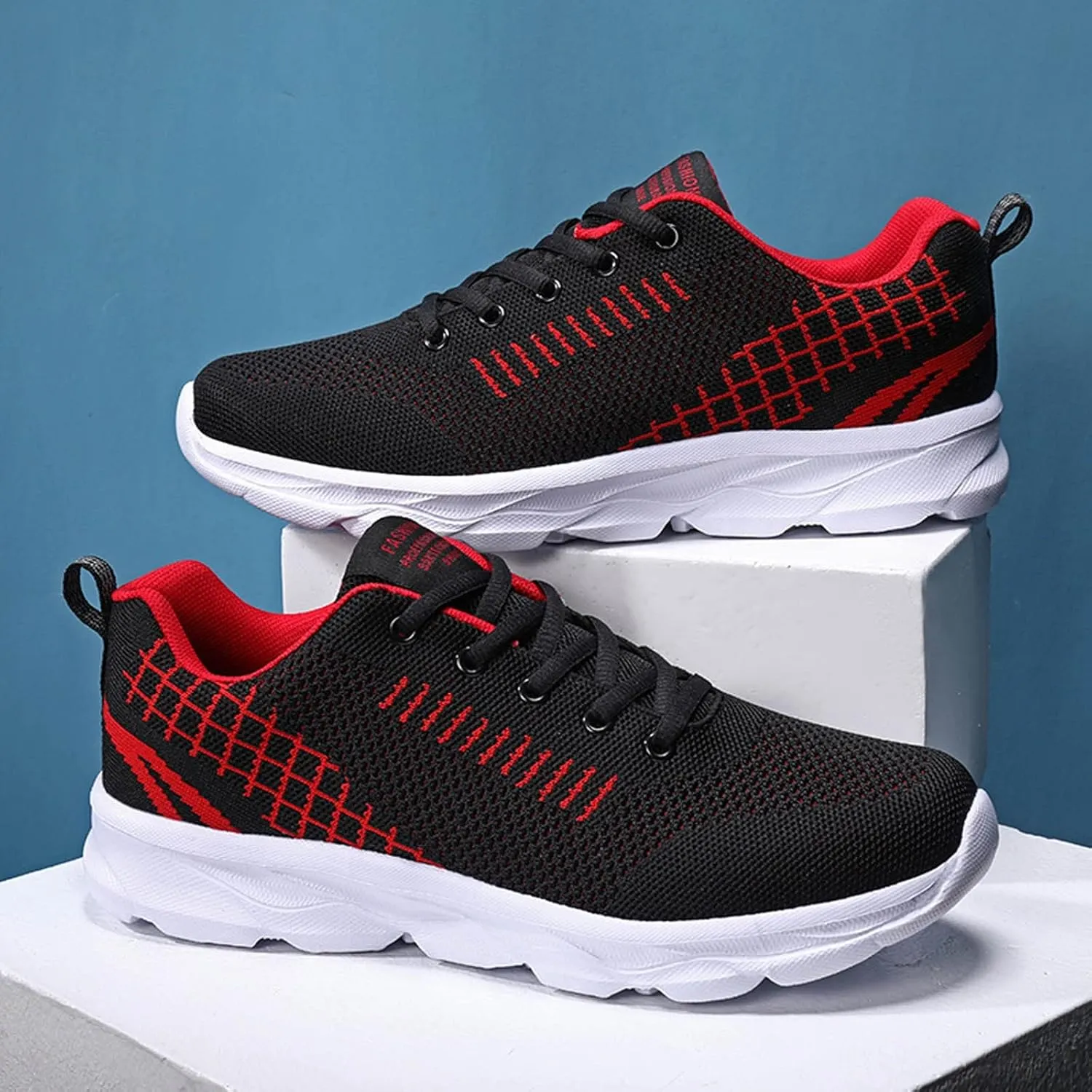 Womens Running Shoes Lightweight Breathable No Slip Tennis Shoes Womens Sports Black Casual Shoes Men's Fashion Sneakers Tennis Shoe Cross Trainer Shoe
