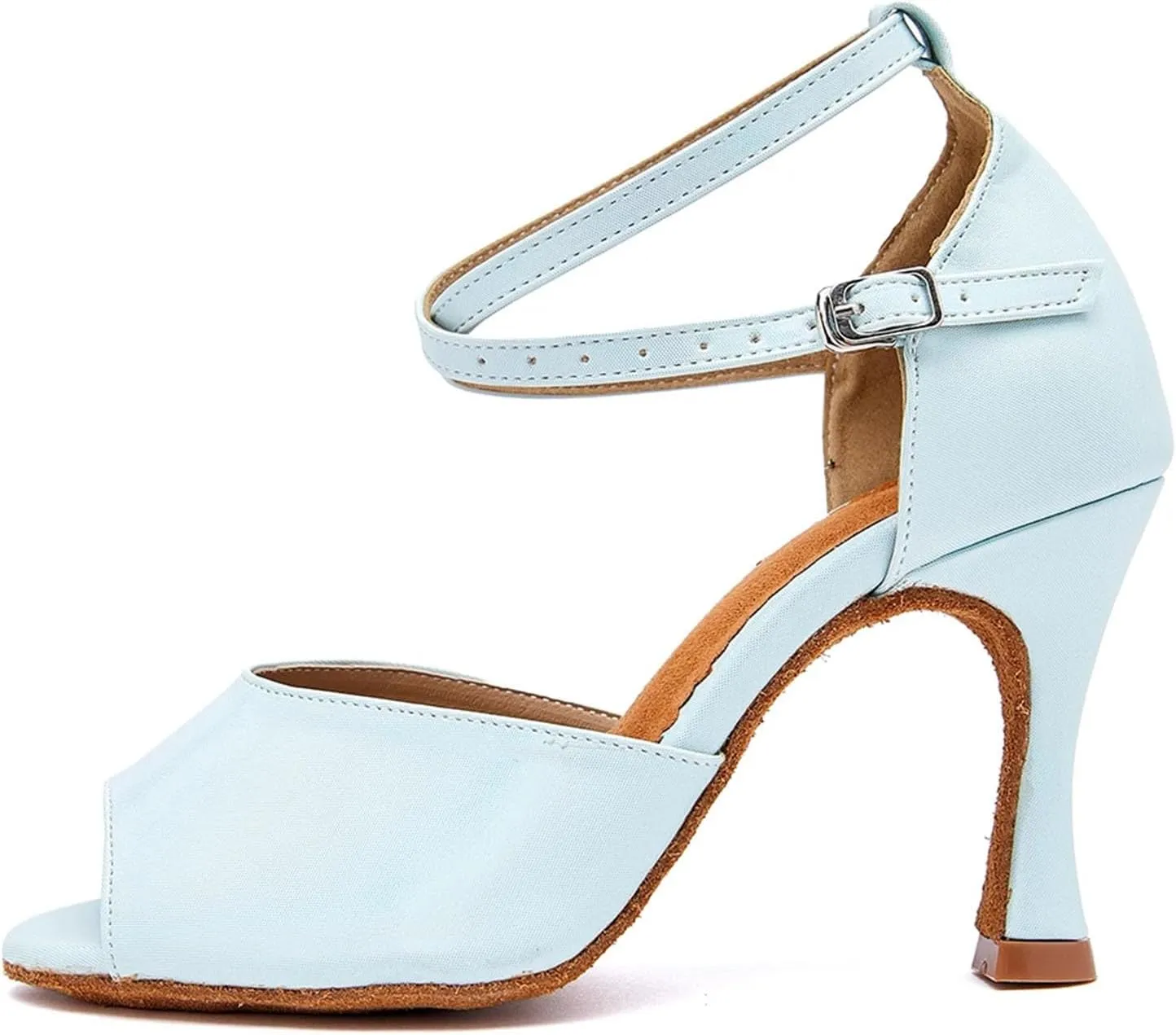 Women's Soft Sole Latin Dance Shoes - Salsa Ballroom Indoor Party Sandals, 10CM/3.9Inch Heel Height