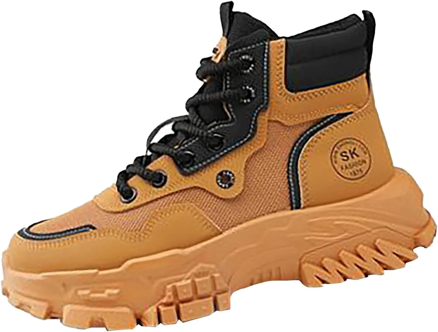 Work Boots for Men Waterproof Hiking Sneakers Ankle Booties Womens Safety Toe Shoes Slip On Platform Sneakers Indestructible Hike Grounded Footwear