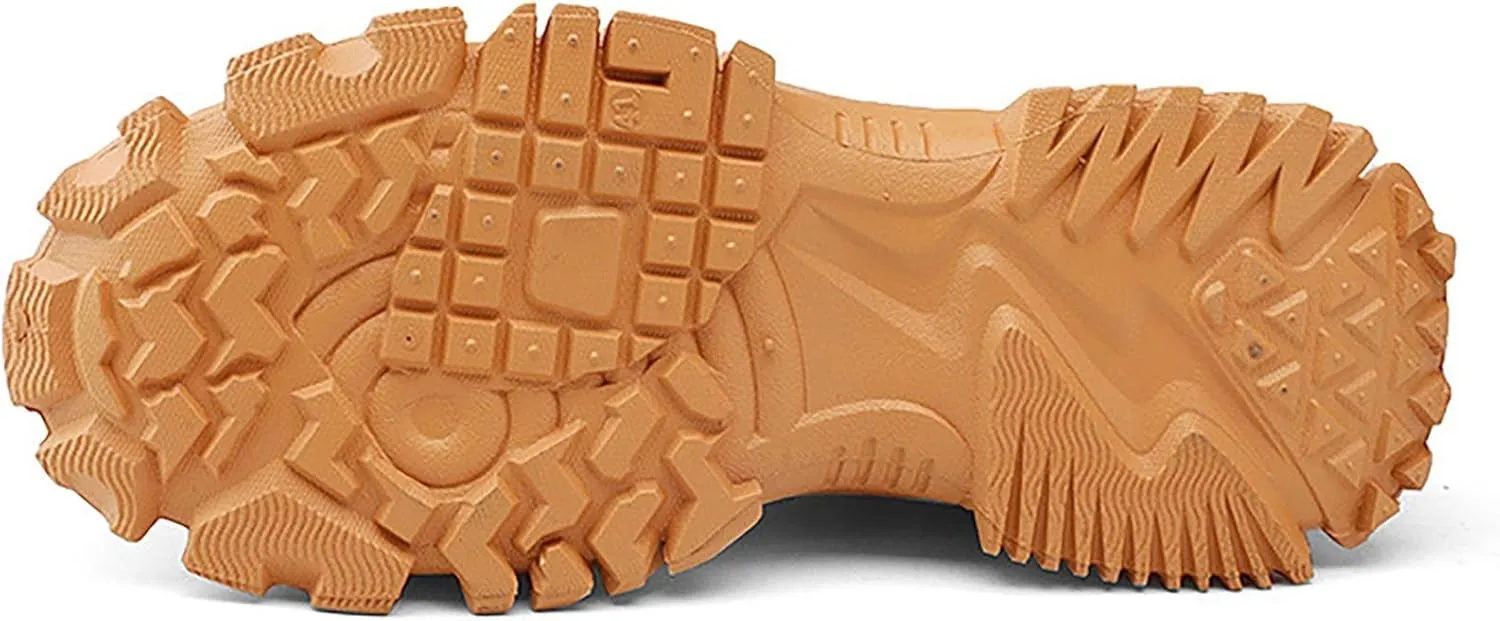 Work Boots for Men Waterproof Hiking Sneakers Ankle Booties Womens Safety Toe Shoes Slip On Platform Sneakers Indestructible Hike Grounded Footwear
