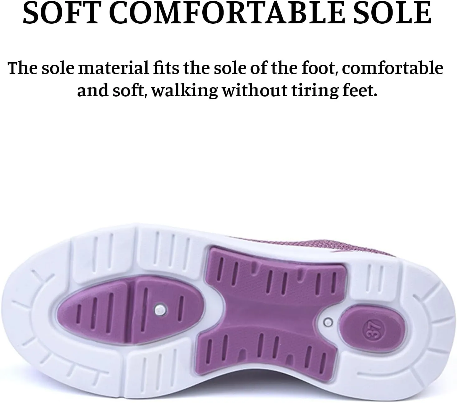 ZWRXW Womens Walking Shoes Orthopedic Slip On Air Cushion Platform Shoes Mesh Up Woven Sock Casual Ladies Fashion Sneakers Lightweight Comfortable Arch Support Sneaker with Arch Support